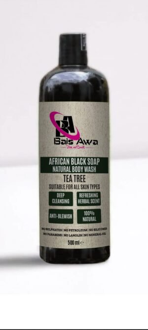 African Black Soap Natural Body Wash Tea Tree